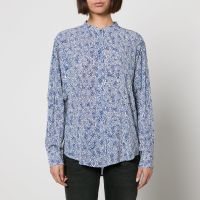 marant etoile catchell printed chiffon shirt - fr 34uk 6