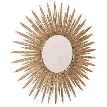 Espejo De Metal Dorado 92x3x92