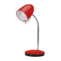 aigostar lampara de escritorio retro de metal flexo escritorio sin bombilla lampara de mesa compatible con led bombillas modelo e27 max 240v lampara lectura para leer trabajar estudiar roja