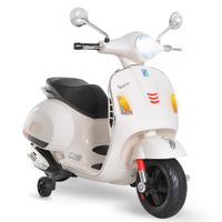 homcom moto electrica infantil coche triciclo vespa scooter a bateria con luz mp3 usb bocina para ninos mas de 3 anos carga 30kg   aosom espana
