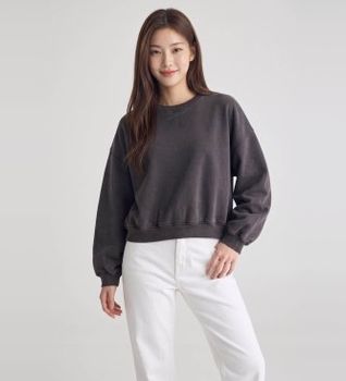 Bellerose para mujer. BW262302 T1731 Sudadera Fancy62 gris oscuro (XS), Casual, Algodón, Manga larga