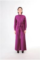 pantalon super ancho con fajin hot pink