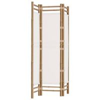 biombo biombo biombo abatible 3 paneles 120 cm lona bambu y crema dec031188