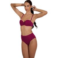 lisca banador top de traje bano bandeau con balconette preformado palma para mujer
