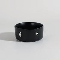 bol de gres negro con motivos
