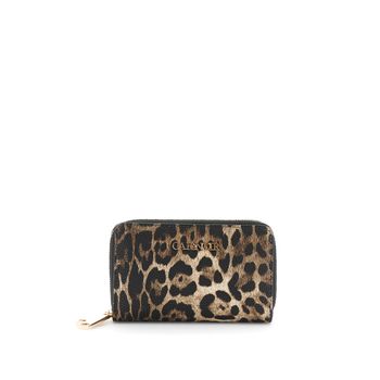 cartera efecto piel con estampado de leopardo animal print