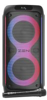 altavoz portatil bluetooth zen rings potente de 600w 7h de bateria luces led rgb altavoz grande con tws aux in usb entrada de microfono y microfono inalambrico con radio fm y con gran potencia