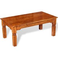 mesa de centro 110x60x45 cm madera - marron