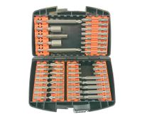 juego de 45 piezas de puntas silver modelo zestaw korcowek herramienta profesional alta resistencia y rendimiento ideal para trabajos de precision y uso intensivo