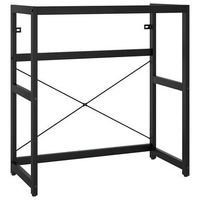 estructura de lavabo de hierro negro 79x38x83 cm vidaxl