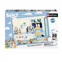 puzzle 30p en el bano de bluey