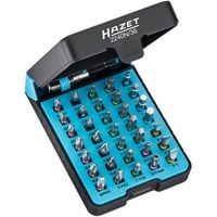 hazet 2240n36 juego de puntas de destornillador bits r hexagono macizo 14 pulgadas 63 mm r perfil pozidriv pz perfil phillips ph perfil torx a prueba de manipulaciones perfil de hexagono interior perfil de ranura perfil torx int