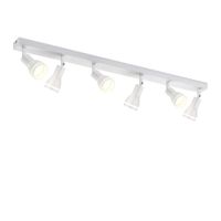 naxis - foco de techo de metal color blanco 83 cm 6 luces gu10