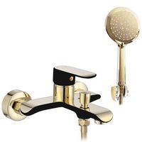 grifo de banera rea bloom black gold