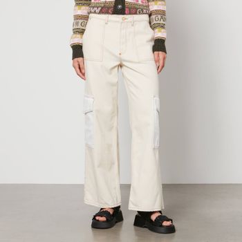 Ganni Angi Organic Denim Wide-Leg Jeans - W28
