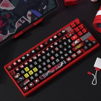 Teclas PSP perfil OEM PBT + teclas de pudín de PC Dye-Sub para teclado mecánico teclas de Anime Wooting Hi75 Leobog