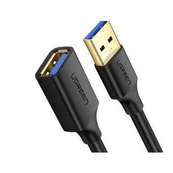 Cable USB extensión Ugreen US129 3.0 2 m negro alta velocidad