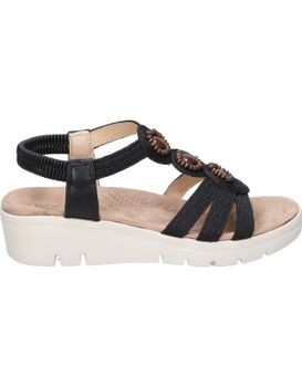 Amarpies Negro Abz26556 Sandalias Para Mujer 36
