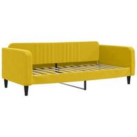 sofa cama  cama individual  cama para adultos terciopelo amarillo 100x200 cm