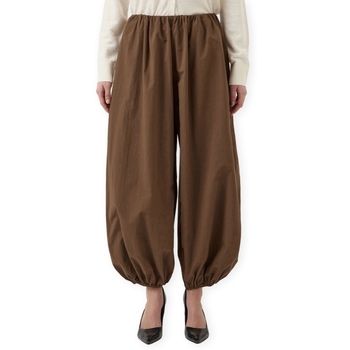 Y.a.s Pantalón fluido YAS Billo Balloon Trousers - Teak para mujer