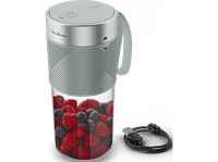 batidora de vaso - moulinex lightmix lm1c04 personal silenciosa hermetica 300 ml resistente carga usb resultados en 40 segundos azul