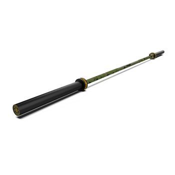 Barra Olímpica Alpha Camuflaje Verde 20 kg Behumax