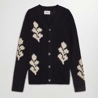 nn07 mika intarsia-knit cardigan - l