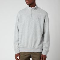 polo ralph lauren cotton-jersey quarter-zip jumper - xl