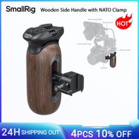 mango lateral de madera smallrig con abrazadera nato para jaulas o placas de montaje con riel nato hasta 15 kg331 lb con zapata fria -5239