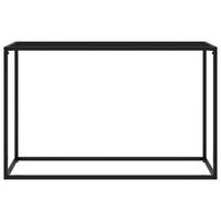 mesa consola  mesa de entrada  mesa auxiliar vidrio templado negro 120x35x75 cm