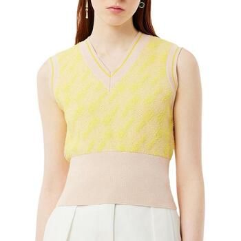 Lacoste Camiseta tirantes Jacquard Graphic para mujer