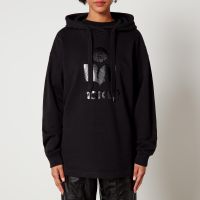 marant etoile marly cotton-blend jersey hoodie - fr 36uk 8