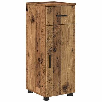 Gabinete De Baño Madera Vieja 30 X 35 X 80 Cm Vidaxl
