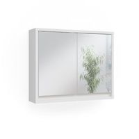 armario con espejo para bano mila 55 x 45 cm vicco