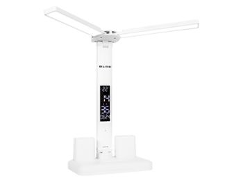 Lámpara de escritorio led lb-24 con reloj