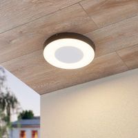 lamparas de techo led de aluminio gris