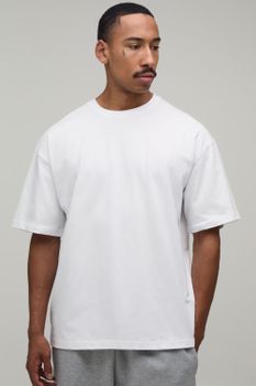 Pack De 2 Camisetas Oversize Gruesas Con Cuello De Caja, Mono