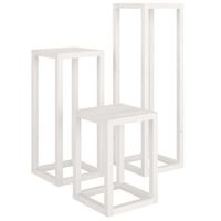 set de bar 3 piezas madera maciza de pino blanco vidaxl