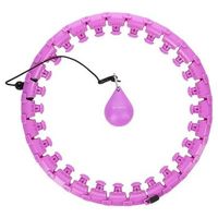 hula hop talla grande con lenguetas y pesas hms hhw12 morado