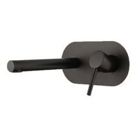 grifo monomando lavabo empotrado milton negro