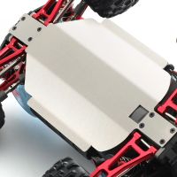 placa de proteccion para chasis y caja de cambios de acero inoxidable para el coche rc 116 mjx 16207 16208 16209 16210