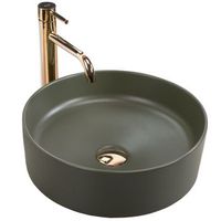 lavabo sobre encimera rea sami green matt