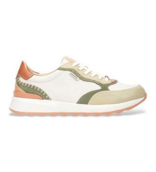 Pikolinos para mujer. W1M-6625C5 Zapatillas de Piel Arrecife verde (37), 3 a 5cm, Cordones, Casual