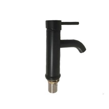 Mezclador De Baño Ary, Base De Latón Negro Para Lavabo Sobre Encimera