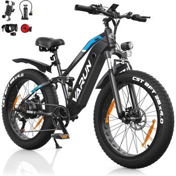 Bicicleta Eléctrica De Montaña Varun S26-1, Neumáticos Anchos De 26