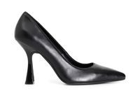tacon escote escote 100 mm de piel black