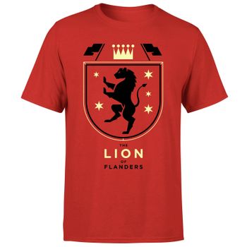 The Lion Of Flanders Men's T-Shirt - M - Red