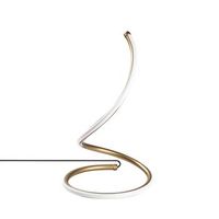 lampara de mesa yay-13287 oro metal diametro 25 cmx40 cm