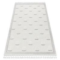 alfombra yoyo gd62 blanco  gris - nubes para ninos estructural sen 80x150 cm