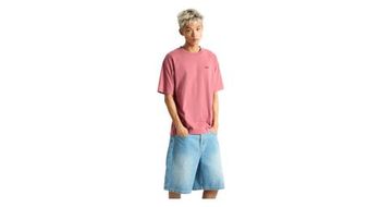 Camiseta vans left chest ii rosa